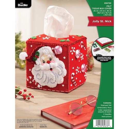 Bucilla tissue box cover kit - box,
