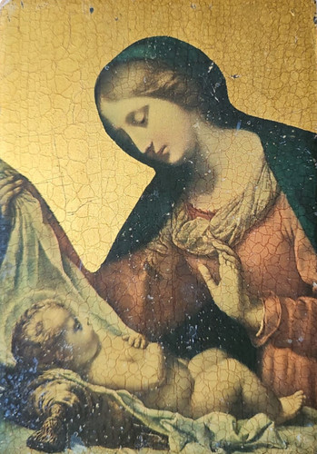 Icona icon madonna del - madonna, velo