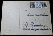 Francobollo falso su lettera