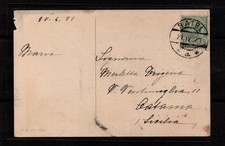 Annullo austriaco RAIBL su Leoni, bella cartolina tedesca 1921! Storia Postale