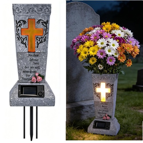 Vaso cimitero solare per - vaso,