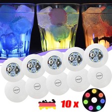 Set 10 Sottobicchieri LED 6cm