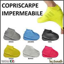 COPRISCARPE IN SILICONE IMPERMEABILI ANTIPIOGGIA ANTIFANGO ANTISCIVOLO UNISEX