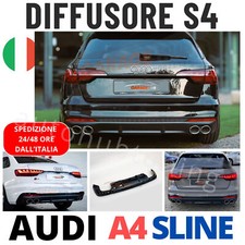 DIFFUSORE S4 LOOK 🟥AUDI 🟥 A4 B9 S-LINE 2020-2022 POSTERIORE SOTTO PARAURTI