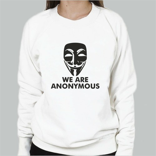 Felpa donna anonymous expect - anonymous,