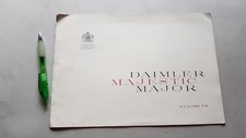 Daimler Majestic Major 4.5 V8 auto 1960 depliant originale inglese brochure