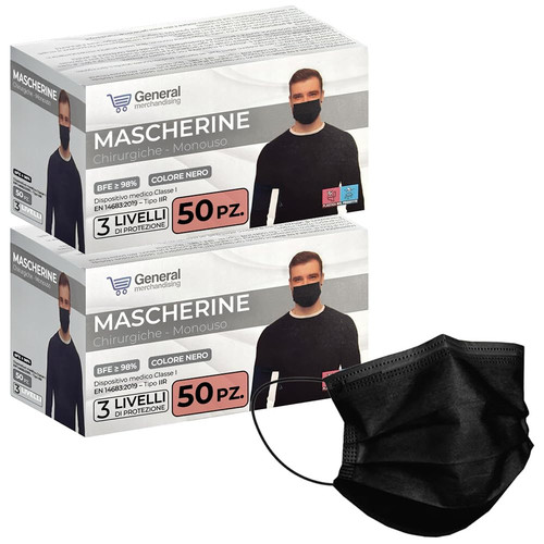 Mascherine chirurgiche nere - mascherine, 3