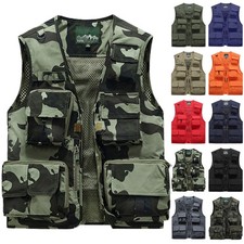 Gilet senza maniche da uomo Safari gilet da lavoro funzionale gilet da pesca