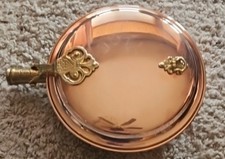 Antico scaldaletto vintage ottone rame legno vittoriano inglese primi americani