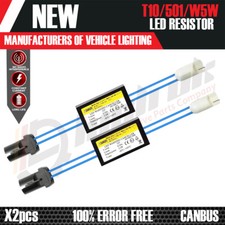 2 LED T10 501 CANCELLATORI ERRORI RESISTENZE DI CARICO LUCI LATERALI NO ERRORE