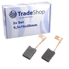 2 spazzole carbone motore 6,3 x 16 x 26 mm per Dewalt D28491 tipo 1, D28492 tipo 1