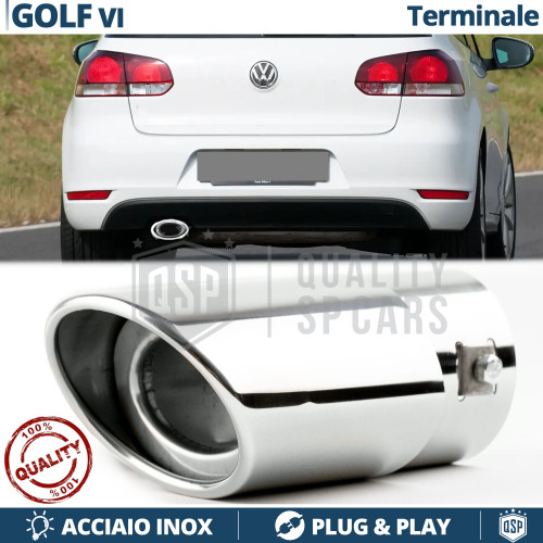 Terminale scarico ovale - 1x,