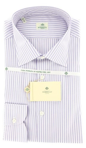 Camicia striata lavanda - camicia,