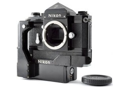 Nikon F Eye Level Finder nero con F-36 Motor Drive F36 Motordrive fotocamera ...