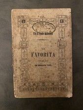 Antico Libretto La Favorita