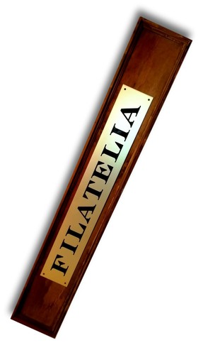 Insegna targa filatelia - filatelia, in