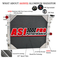 3 Rangées Aluminium Radiateur