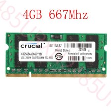 Crucial 4GB 2GB DDR2 PC2-5300S