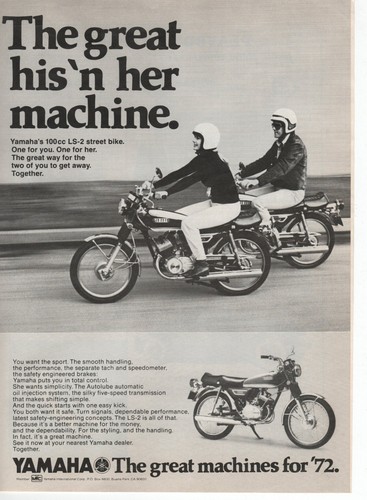 Pubblicità moto yamaha - pubblicità,