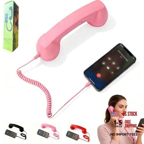 Telefono cellulare retrò rosa