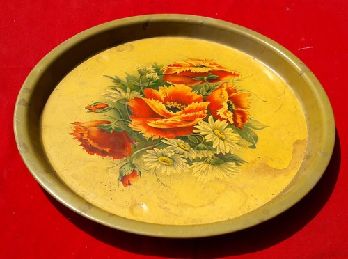 Vintage latta vassoio - vintage,
