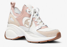 Michael Kors - Zuma Knit Trainer colore rosa fumè