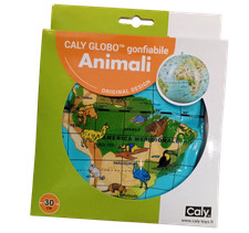 Mappamondo gonfiabile animali - gonfiabile,