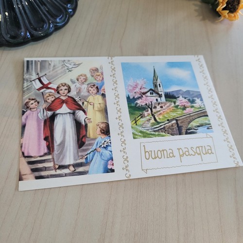 Cartolina buona pasqua - pasqua, rara