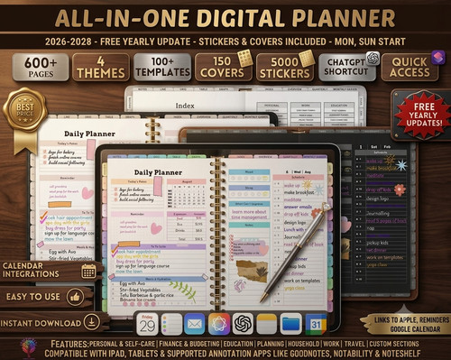 All one digital planner - all-in-one,