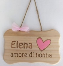 TARGA IN LEGNO Fuori porta