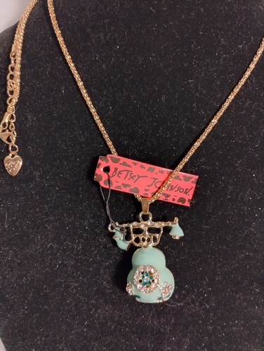 Collana betsey johnson verde - collana,