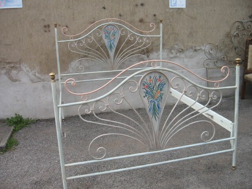 Letto ferro laccato - letto, dipinti