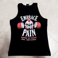 Canotta Palestra Nike bodybuilding sportiva T-shirt palestra grigia Tank Top