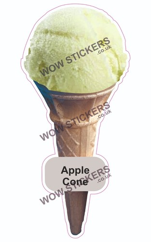 Adesivo furgone gelato - , mela