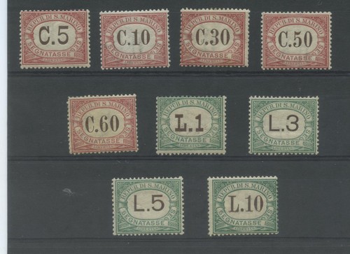 San marino 1924 - 1924, 9v