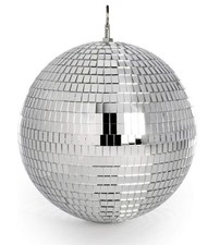 Specchio discoteca palla 30 cm argento da appendere glitter palla per dj ballo feste