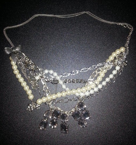 Collana multifilo con perle