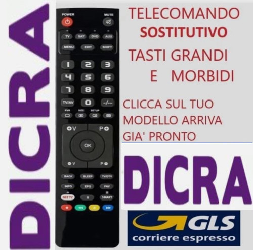 Telecomando universale dicra - telecomando,