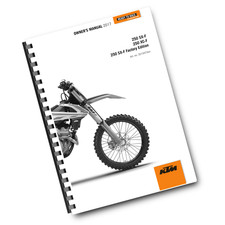 KTM 2017 - 250 SX-F XC-F FACTORY EDITION - MANUALE D'USO RISTAMPATO