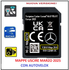 SD MERCEDES GARMIN MAP PILOT NTG5 STAR1 A218 V20  - 2023 - 2024 Europa AUTOVELOX