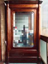 Armadio antico in noce, con specchio originale,1850. (Antique Italian Furniture)