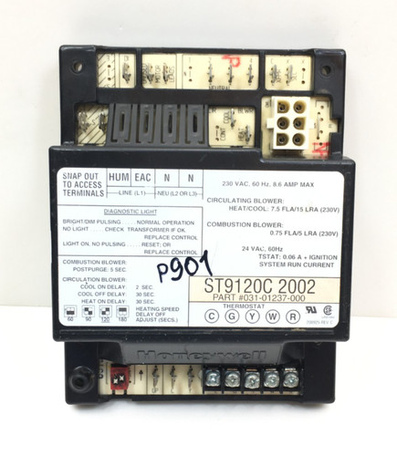 Honeywell st9120c2002 furnace - honeywell,