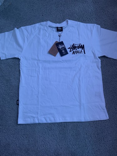 White stussy manila - white, t-shirt