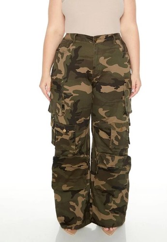 Pantalone cargo donna stampa