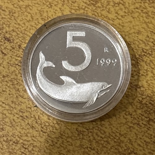 Repubblica italiana moneta - italiana, 5