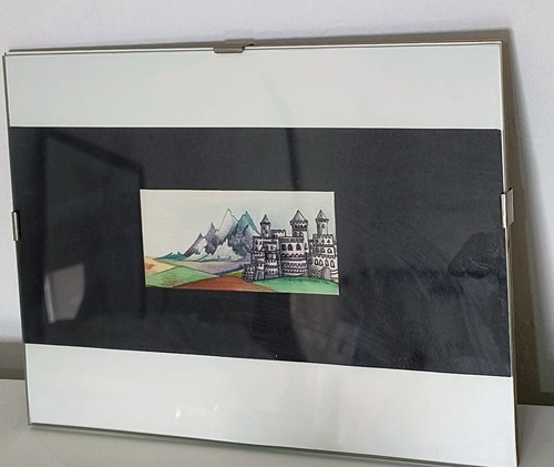 Quadro con castello - quadro,