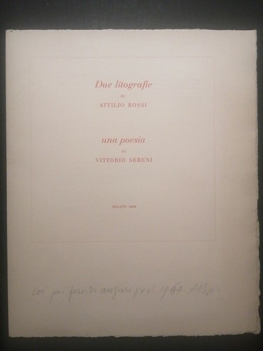 Due litografie attilio - litografie, di