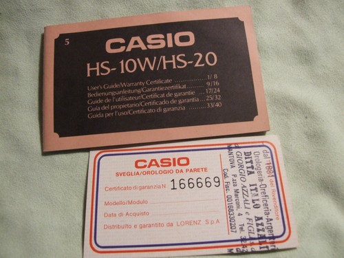 Vintage casio module - casio, hs-