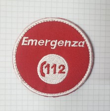PATCH TOPPA con STRAPPO - EMERGENZA 112 - CON STRAPPO - DIAMETRO 7 cm
