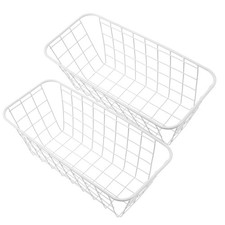  2 Pcs Cestino Filo Di Ferro